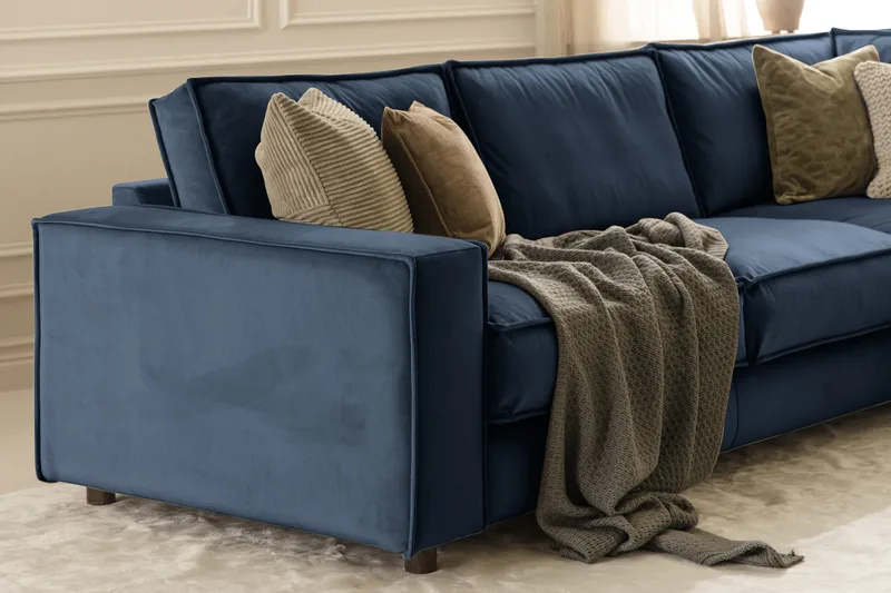 Cloudia hjørnesofa velour - Møbler - Sofaer - Hjørnesofa