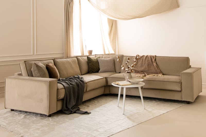 Cloudia hjørnesofa velour - Møbler - Sofaer - Hjørnesofa