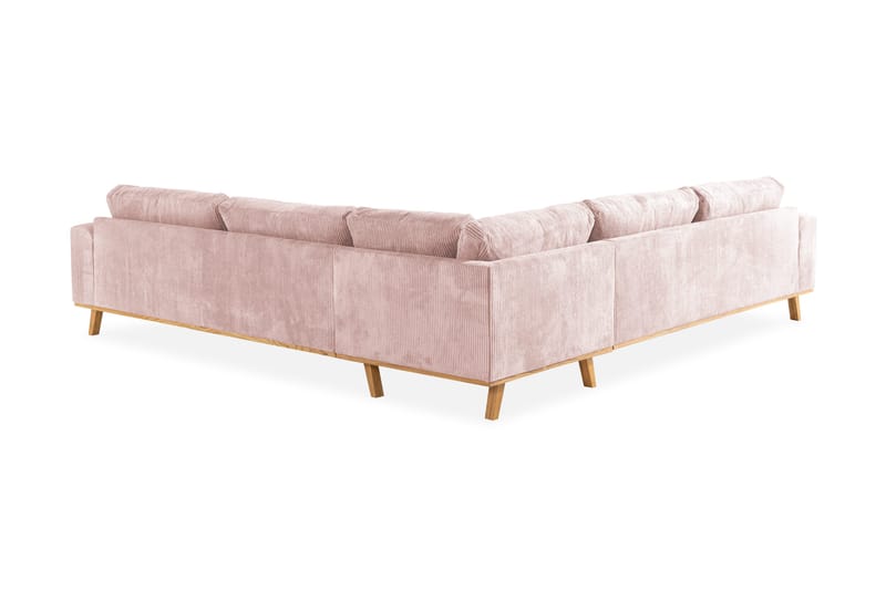 Copenhagen 6-personers L-formet Hjørnesofa i Manchester - Rosa - Møbler - Sofaer - Hjørnesofa
