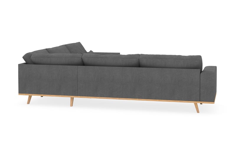 Copenhagen 6-personers L-formet Hjørnesofa i Stof - Mørkegrå - Møbler - Sofaer - Hjørnesofa