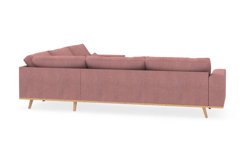 Copenhagen 6-personers L-formet Hjørnesofa i Stof - Rosa - Møbler - Sofaer - Hjørnesofa