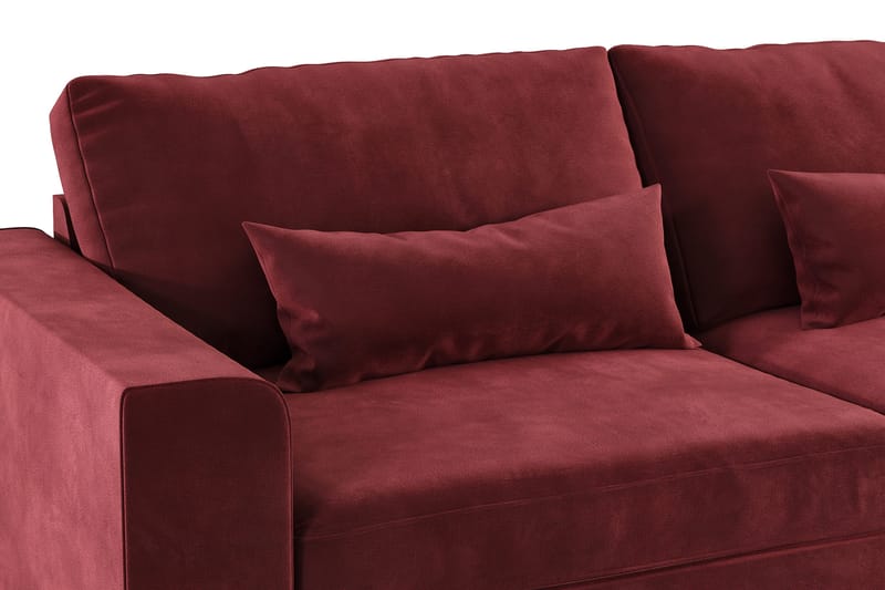 Copenhagen 6-personers L-formet Hjørnesofa i Fløjl - Lilla - Møbler - Sofaer - Hjørnesofa