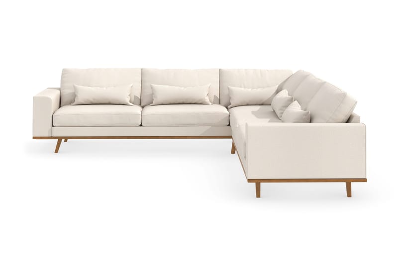 Copenhagen 6-personers L-formet Hjørnesofa i Stof, Beige