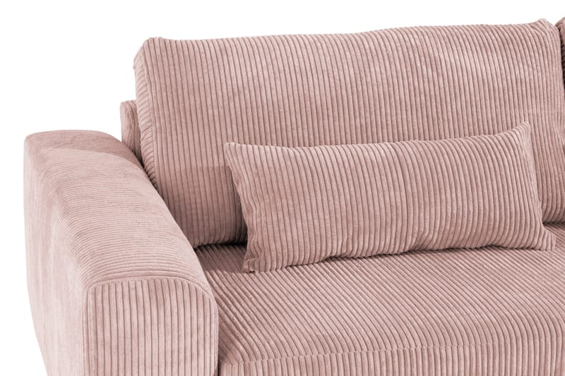 Copenhagen 6-personers L-formet Hjørnesofa i Manchester - Rosa - Møbler - Sofaer - Hjørnesofa