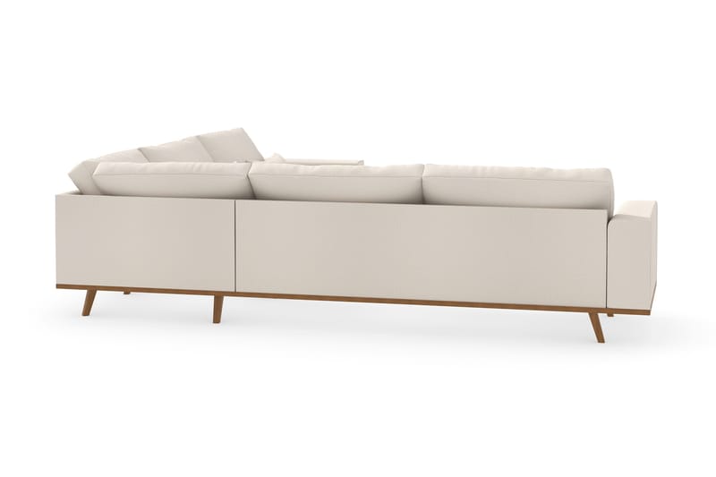 Copenhagen 6-personers L-formet Hjørnesofa i Stof - Beige - Møbler - Sofaer - Hjørnesofa