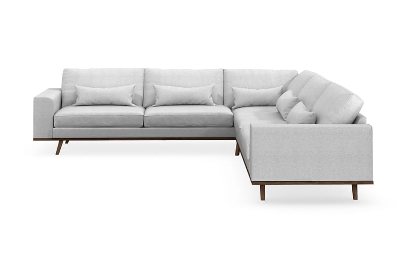 Copenhagen 6-personers L-formet Hjørnesofa i Stof - Lysegrå - Møbler - Sofaer - Hjørnesofa