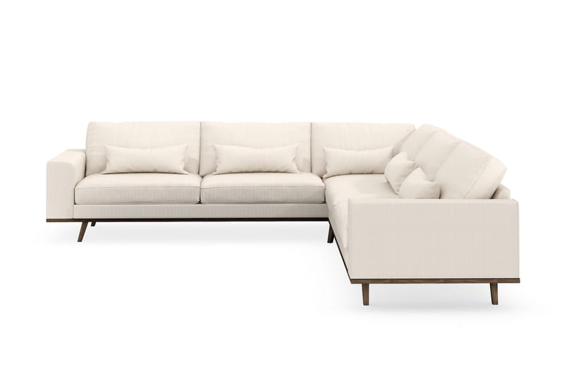 Copenhagen 6-personers L-formet Hjørnesofa i Manchester - Beige - Møbler - Sofaer - Hjørnesofa
