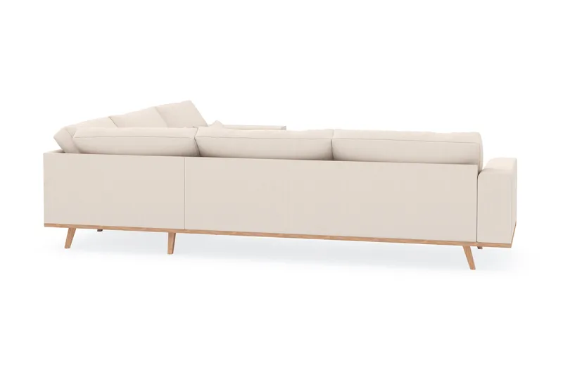 Copenhagen 6-personers L-formet Hjørnesofa i Manchester - Beige - Møbler - Sofaer - Hjørnesofa