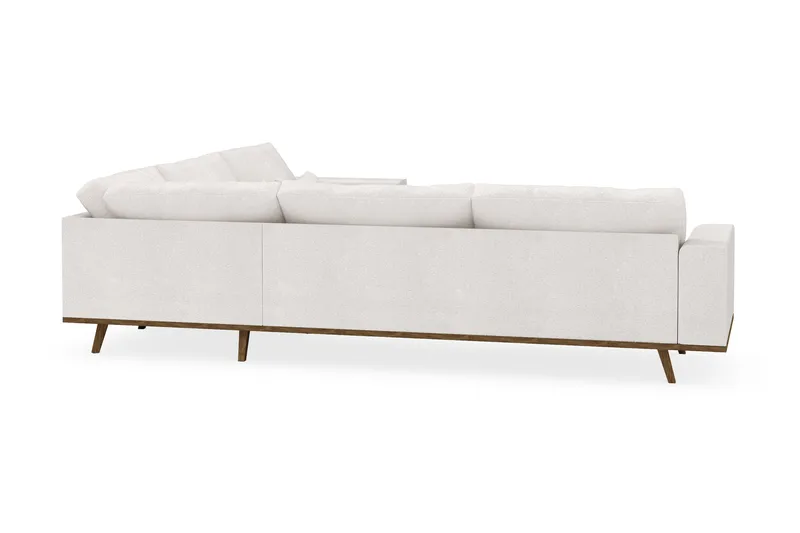 Copenhagen 6-personers L-formet Hjørnesofa i Bouclé - Hvid - Møbler - Sofaer - Hjørnesofa