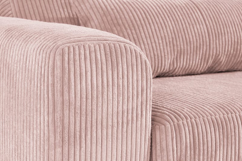 Copenhagen 6-personers L-formet Hjørnesofa i Manchester - Rosa - Møbler - Sofaer - Hjørnesofa