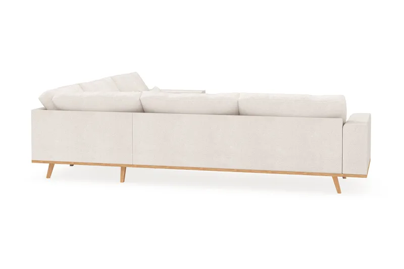 Copenhagen 6-personers L-formet Hjørnesofa i Bouclé - Hvid - Møbler - Sofaer - Hjørnesofa