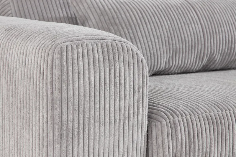 Copenhagen 6-personers L-formet Hjørnesofa i Manchester - Lysegrå - Møbler - Sofaer - Hjørnesofa