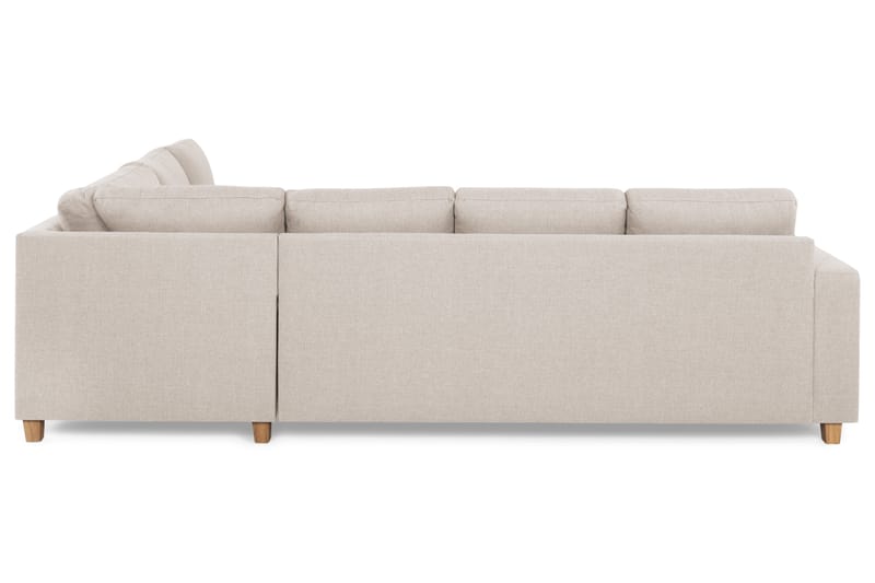 Crazy 5-personers Vendbar L-formet Large Hjørnesofa i Stof - Beige - Møbler - Sofaer - Hjørnesofa