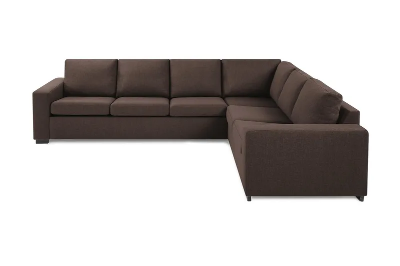 Crazy 5-personers Vendbar L-formet Large Hjørnesofa i Stof - Brun - Møbler - Sofaer - Hjørnesofa