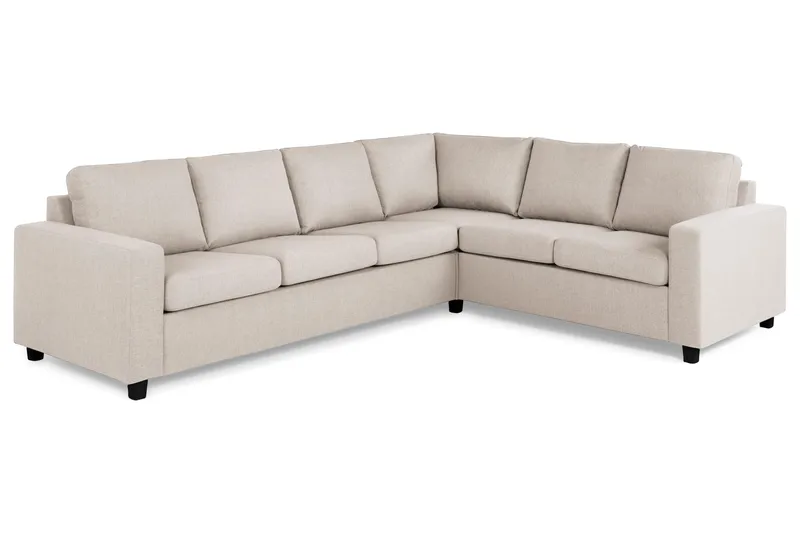 Crazy 5-personers Vendbar L-formet Large Hjørnesofa i Stof - Beige - Møbler - Sofaer - Hjørnesofa