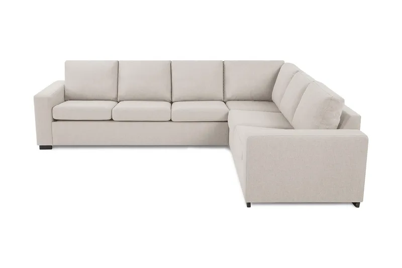 Crazy 5-personers Vendbar L-formet Large Hjørnesofa i Stof - Beige - Møbler - Sofaer - Hjørnesofa