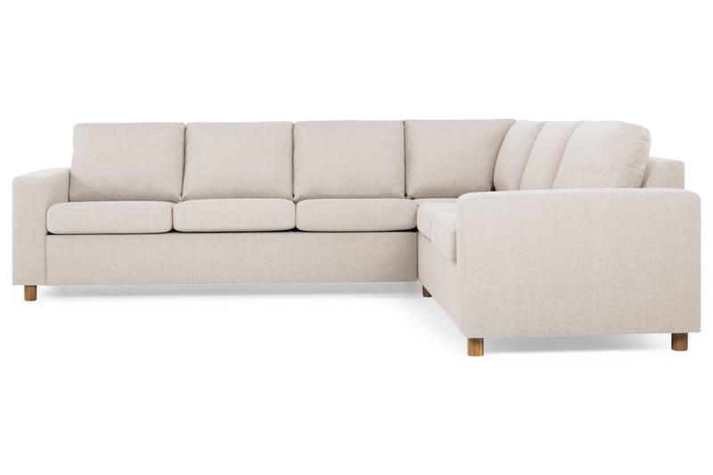 Crazy 5-personers Vendbar L-formet Large Hjørnesofa i Stof - Beige - Møbler - Sofaer - Hjørnesofa