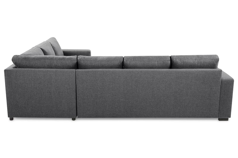 Crazy 5-personers Venstrevendt U-formet Hjørnesofa med Chaiselong i Stof - Mørkegrå - Møbler - Sofaer - Hjørnesofa