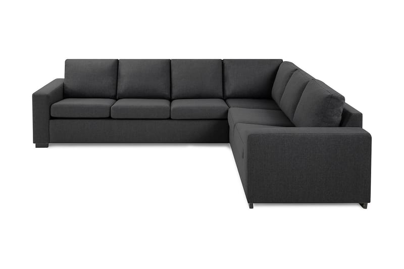 Crazy 5-personers Vendbar L-formet Large Hjørnesofa i Stof - Mørkegrå - Møbler - Sofaer - Hjørnesofa