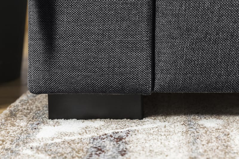 Crazy 5-personers Vendbar L-formet Large Hjørnesofa i Stof - Mørkegrå - Møbler - Sofaer - Hjørnesofa