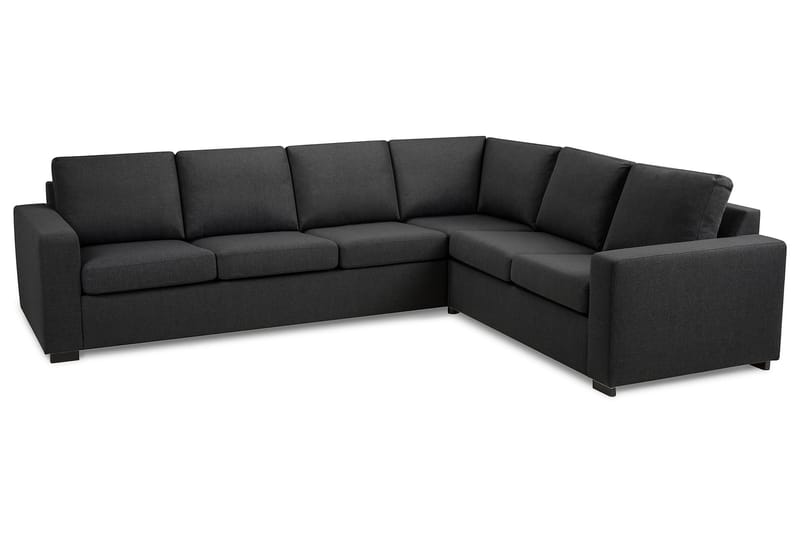Crazy 5-personers Vendbar L-formet Large Hjørnesofa i Stof - Mørkegrå - Møbler - Sofaer - Hjørnesofa
