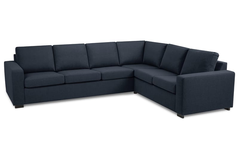 Crazy 5-personers Vendbar L-formet Large Hjørnesofa i Stof - Blå - Møbler - Sofaer - Hjørnesofa