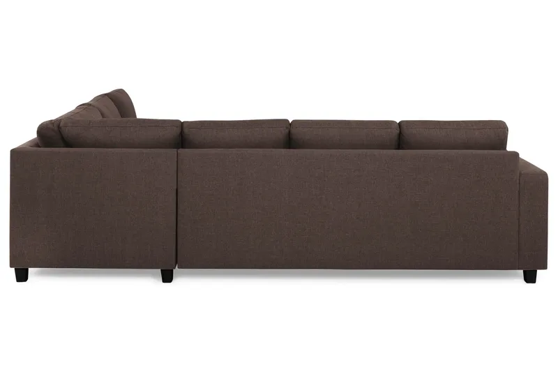 Crazy 5-personers Vendbar L-formet Large Hjørnesofa i Stof - Brun - Møbler - Sofaer - Hjørnesofa