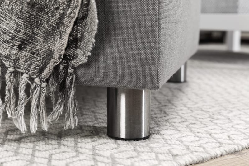 Crazy 5-personers Vendbar L-formet Large Hjørnesofa i Stof - Grå - Møbler - Sofaer - Hjørnesofa