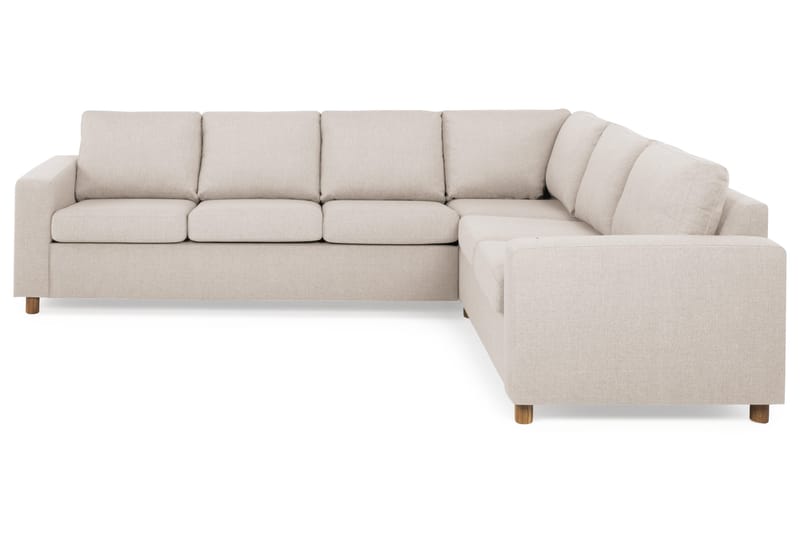 Crazy 5-personers Vendbar L-formet Large Hjørnesofa i Stof - Beige - Møbler - Sofaer - Hjørnesofa