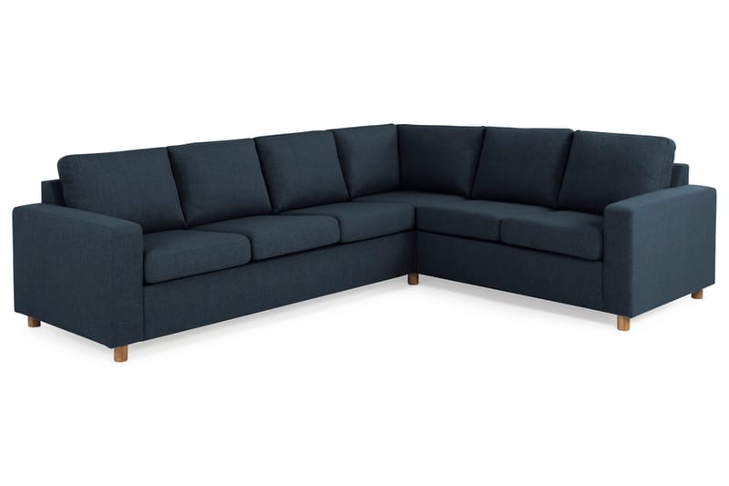 Crazy 5-personers Vendbar L-formet Large Hjørnesofa i Stof - Blå - Møbler - Sofaer - Hjørnesofa