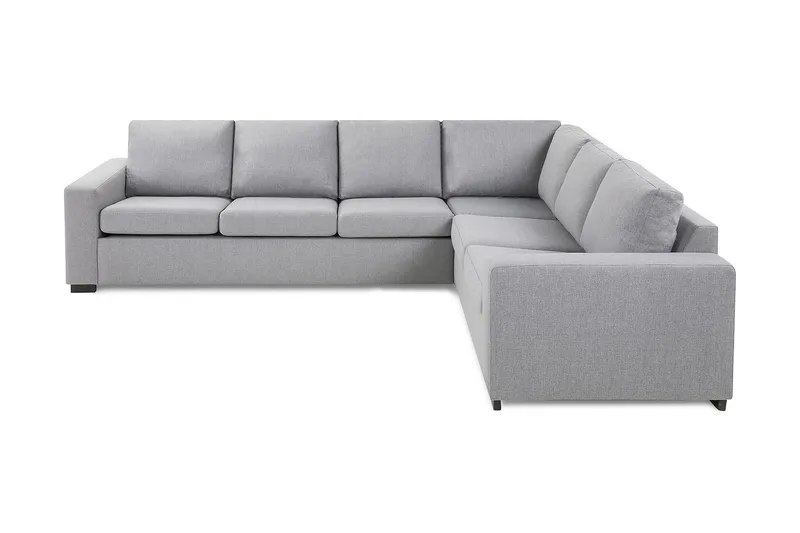 Crazy 5-personers Vendbar L-formet Large Hjørnesofa i Stof - Grå - Møbler - Sofaer - Hjørnesofa