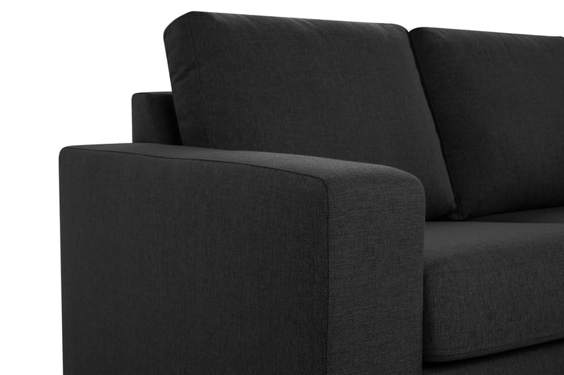 Crazy 5-personers Venstrevendt U-formet Hjørnesofa med Chaiselong i Stof - Antracit - Møbler - Sofaer - Hjørnesofa - Hjørnesofa med chaiselong