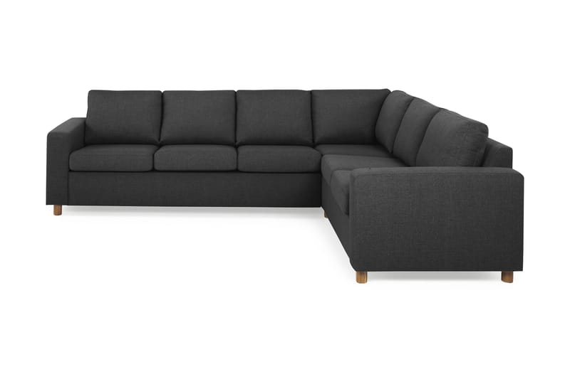 Crazy 5-personers Vendbar L-formet Large Hjørnesofa i Stof - Antracit - Møbler - Sofaer - Hjørnesofa