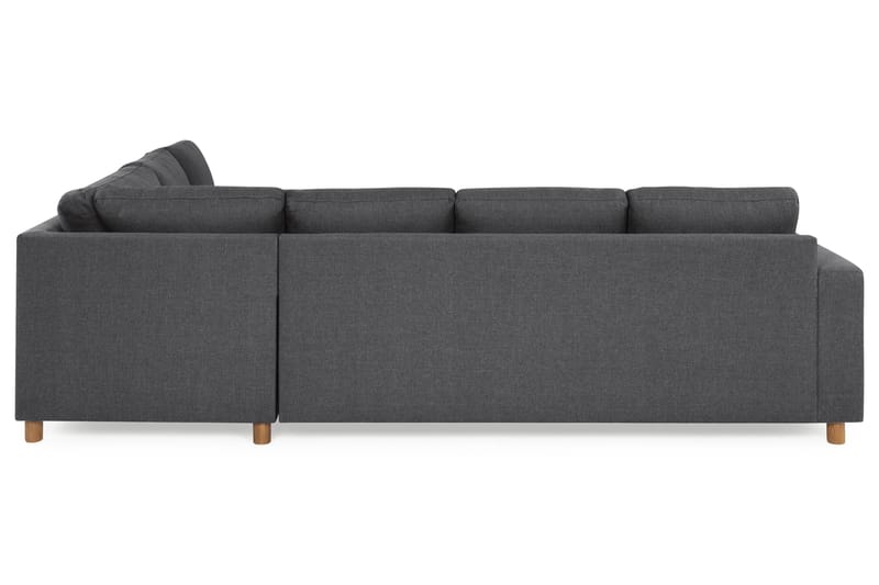 Crazy 5-personers Vendbar L-formet Large Hjørnesofa i Stof - Mørkegrå - Møbler - Sofaer - Hjørnesofa