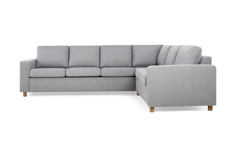 Crazy 5-personers Vendbar L-formet Large Hjørnesofa i Stof - Grå - Møbler - Sofaer - Hjørnesofa