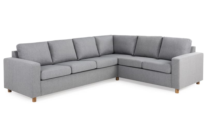 Crazy 5-personers Vendbar L-formet Large Hjørnesofa i Stof - Grå - Møbler - Sofaer - Hjørnesofa