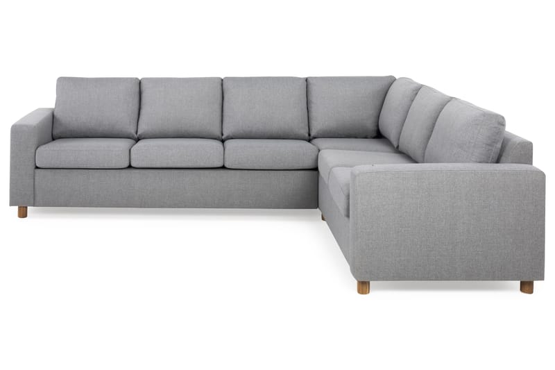 Crazy 5-personers Vendbar L-formet Large Hjørnesofa i Stof - Grå - Møbler - Sofaer - Hjørnesofa