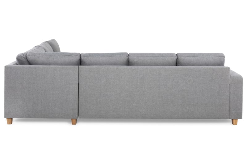 Crazy 5-personers Vendbar L-formet Large Hjørnesofa i Stof - Grå - Møbler - Sofaer - Hjørnesofa