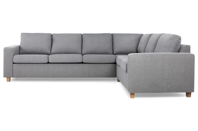 Crazy 5-personers Vendbar L-formet Large Hjørnesofa i Stof - Grå - Møbler - Sofaer - Hjørnesofa