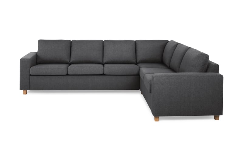 Crazy 5-personers Vendbar L-formet Large Hjørnesofa i Stof - Mørkegrå - Møbler - Sofaer - Hjørnesofa