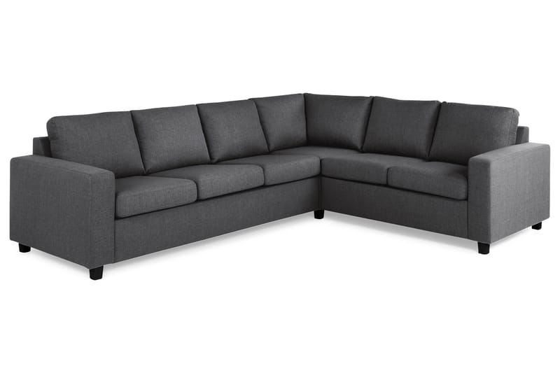Crazy 5-personers Vendbar L-formet Large Hjørnesofa i Stof - Mørkegrå - Møbler - Sofaer - Hjørnesofa