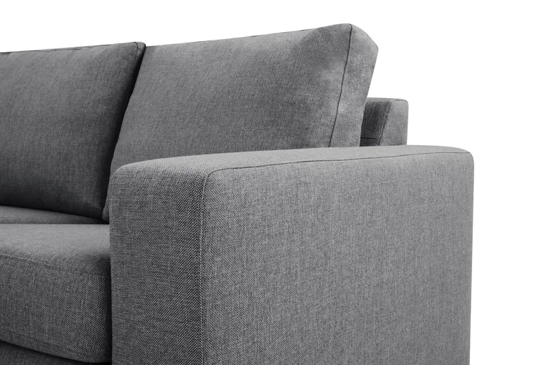 Crazy 5-personers Venstrevendt U-formet Hjørnesofa med Chaiselong i Stof - Mørkegrå - Møbler - Sofaer - Hjørnesofa - Hjørnesofa med chaiselong