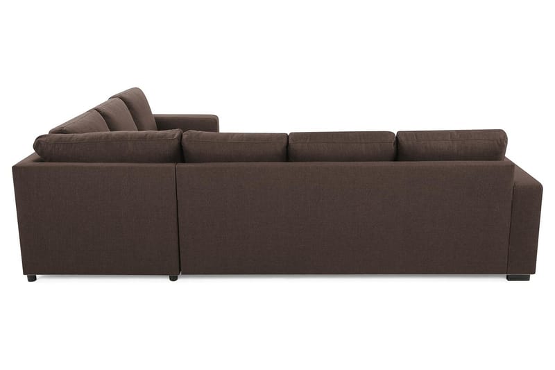 Crazy 5-personers Vendbar L-formet Large Hjørnesofa i Stof - Brun - Møbler - Sofaer - Hjørnesofa