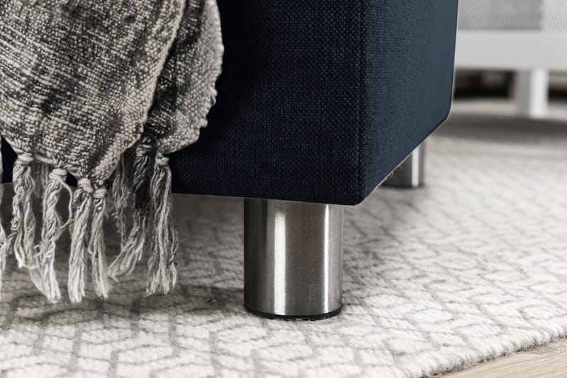 Crazy 5-personers Vendbar L-formet Large Hjørnesofa i Stof - Blå - Møbler - Sofaer - Hjørnesofa