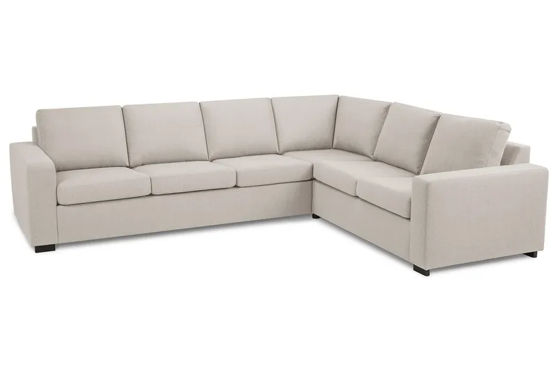 Crazy 5-personers Vendbar L-formet Large Hjørnesofa i Stof - Beige - Møbler - Sofaer - Hjørnesofa
