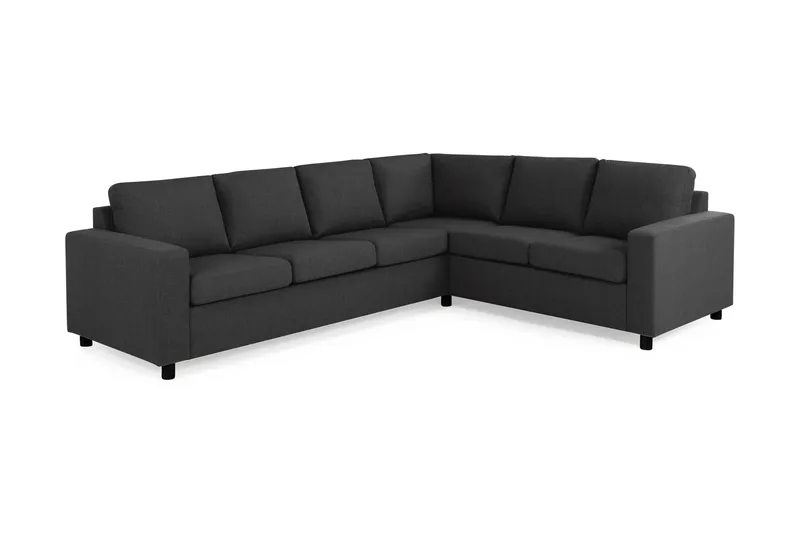 Crazy 5-personers Vendbar L-formet Large Hjørnesofa i Stof - Antracit - Møbler - Sofaer - Hjørnesofa