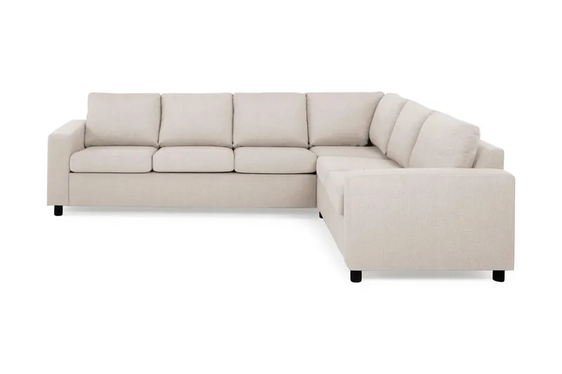 Crazy 5-personers Vendbar L-formet Large Hjørnesofa i Stof, Beige