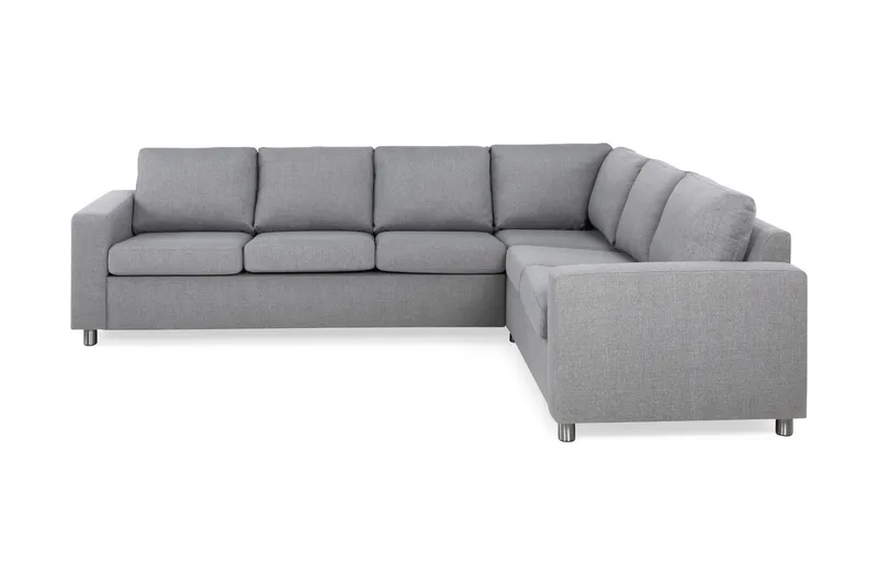 Crazy 5-personers Vendbar L-formet Large Hjørnesofa i Stof - Grå - Møbler - Sofaer - Hjørnesofa