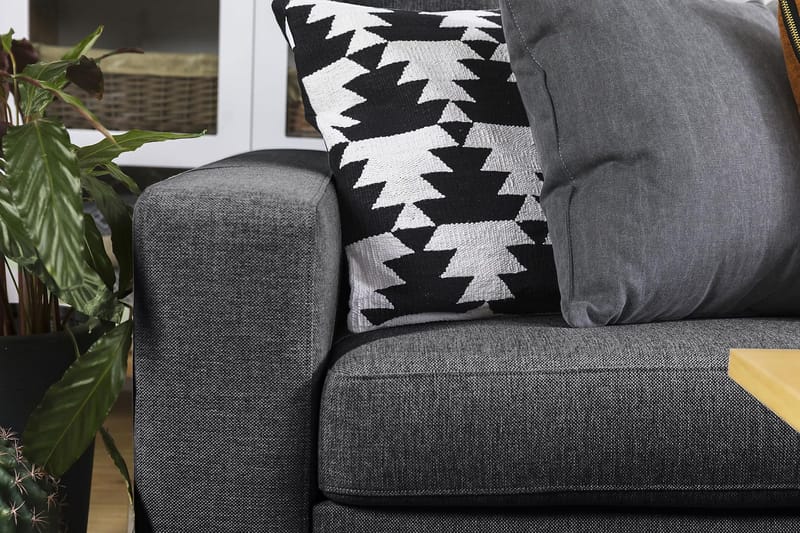 Crazy 5-personers Vendbar L-formet Large Hjørnesofa i Stof - Mørkegrå - Møbler - Sofaer - Hjørnesofa