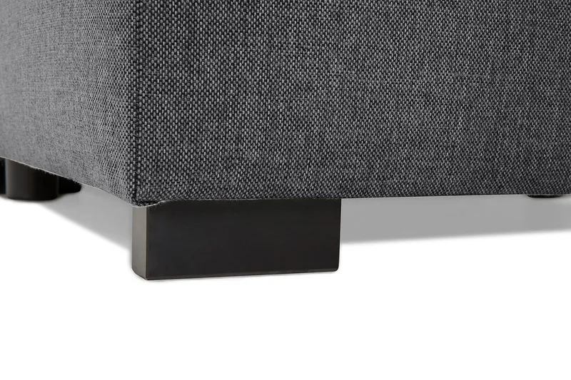 Crazy 5-personers Venstrevendt U-formet Hjørnesofa med Chaiselong i Stof - Mørkegrå - Møbler - Sofaer - Hjørnesofa - Hjørnesofa med chaiselong